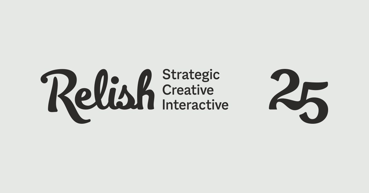 Relish New Brand Experience logo